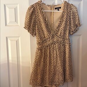 Trixxi Tan Leopard Dot Romper 🐆